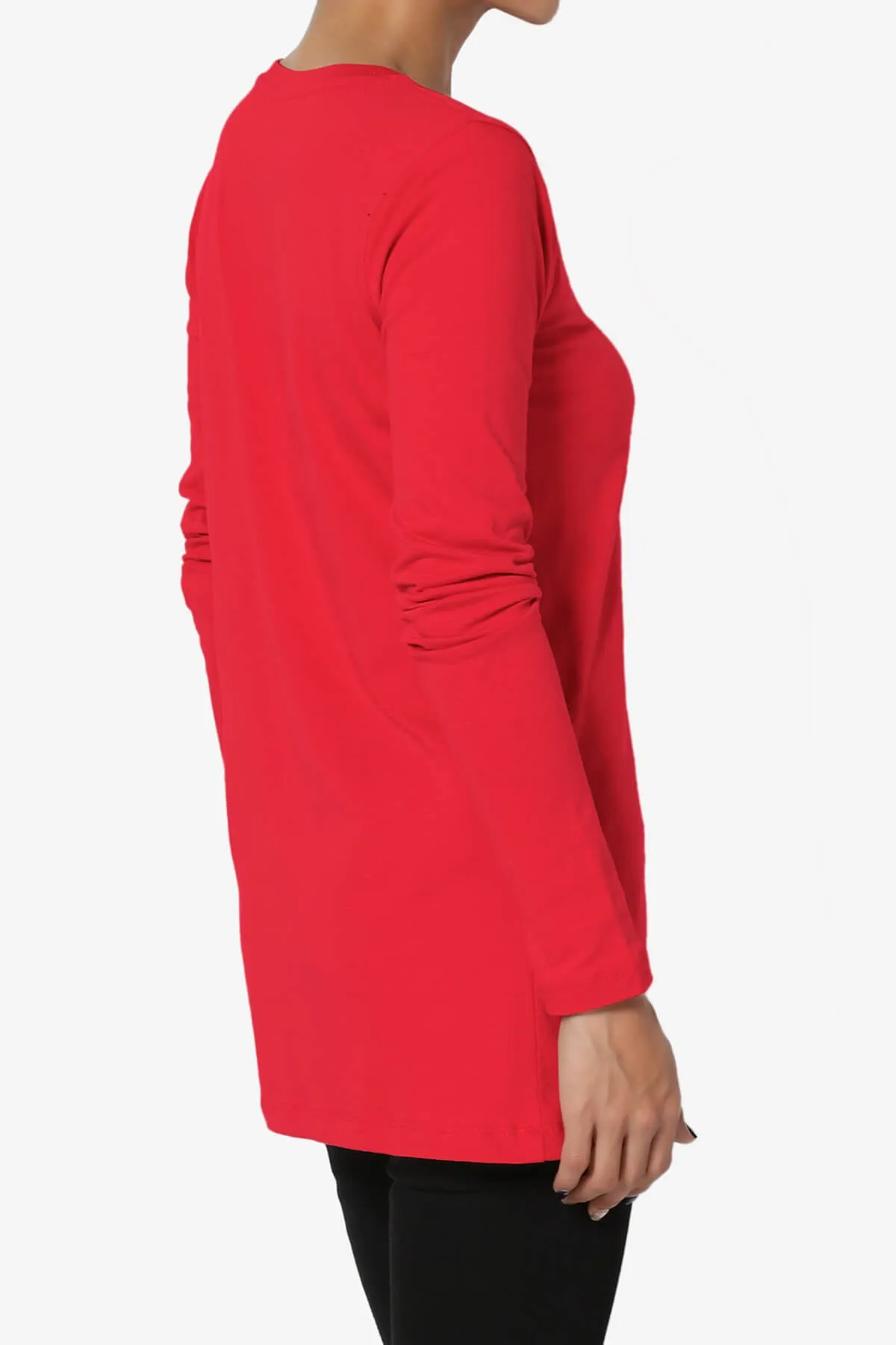 Lasso Cotton Crew Neck Long Sleeve T-Shirt
