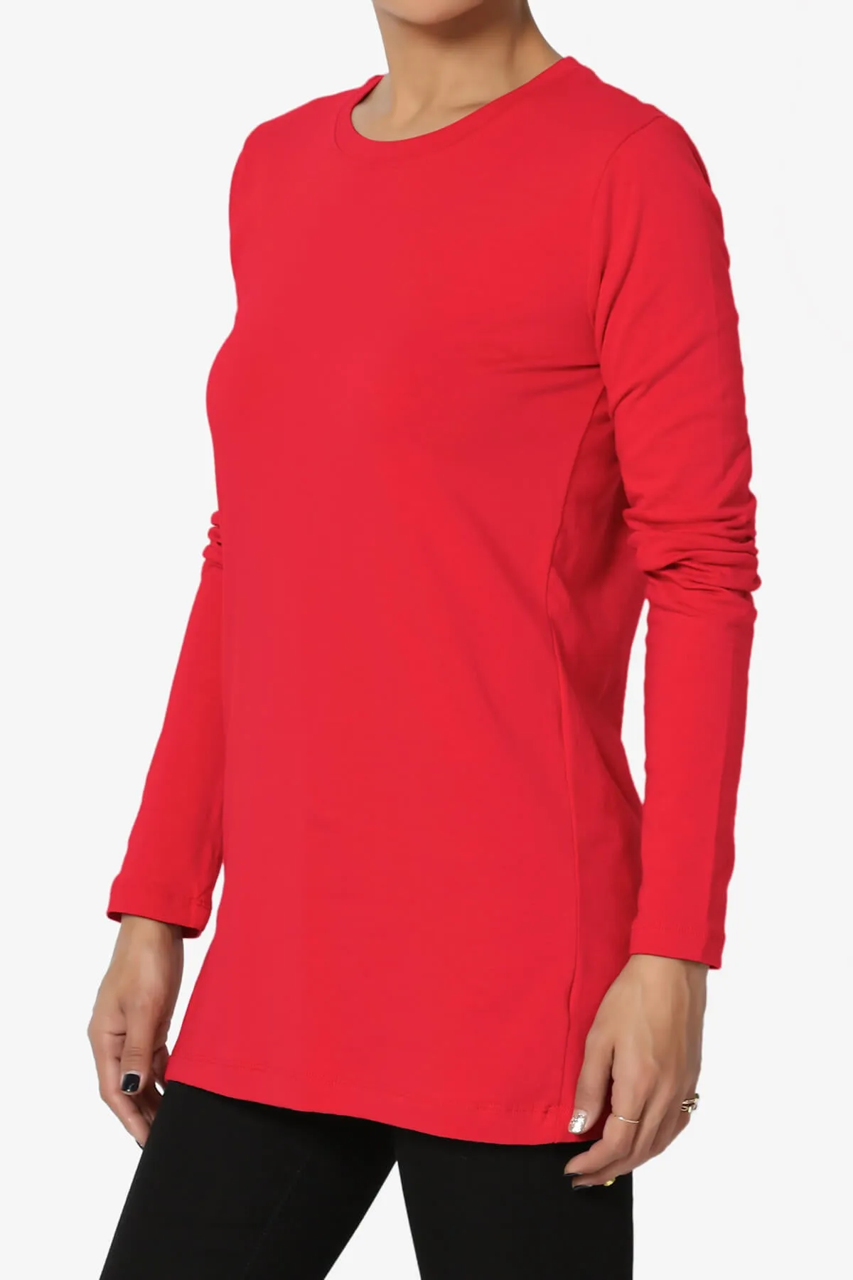 Lasso Cotton Crew Neck Long Sleeve T-Shirt