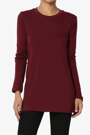 Lasso Cotton Crew Neck Long Sleeve T-Shirt