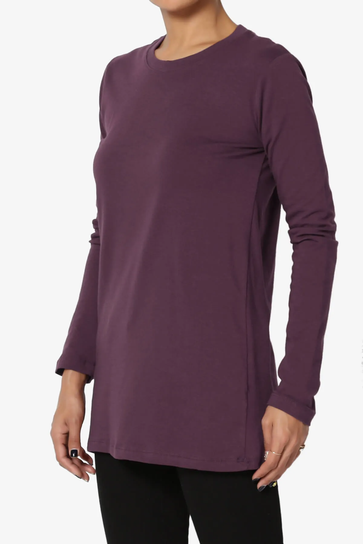 Lasso Cotton Crew Neck Long Sleeve T-Shirt