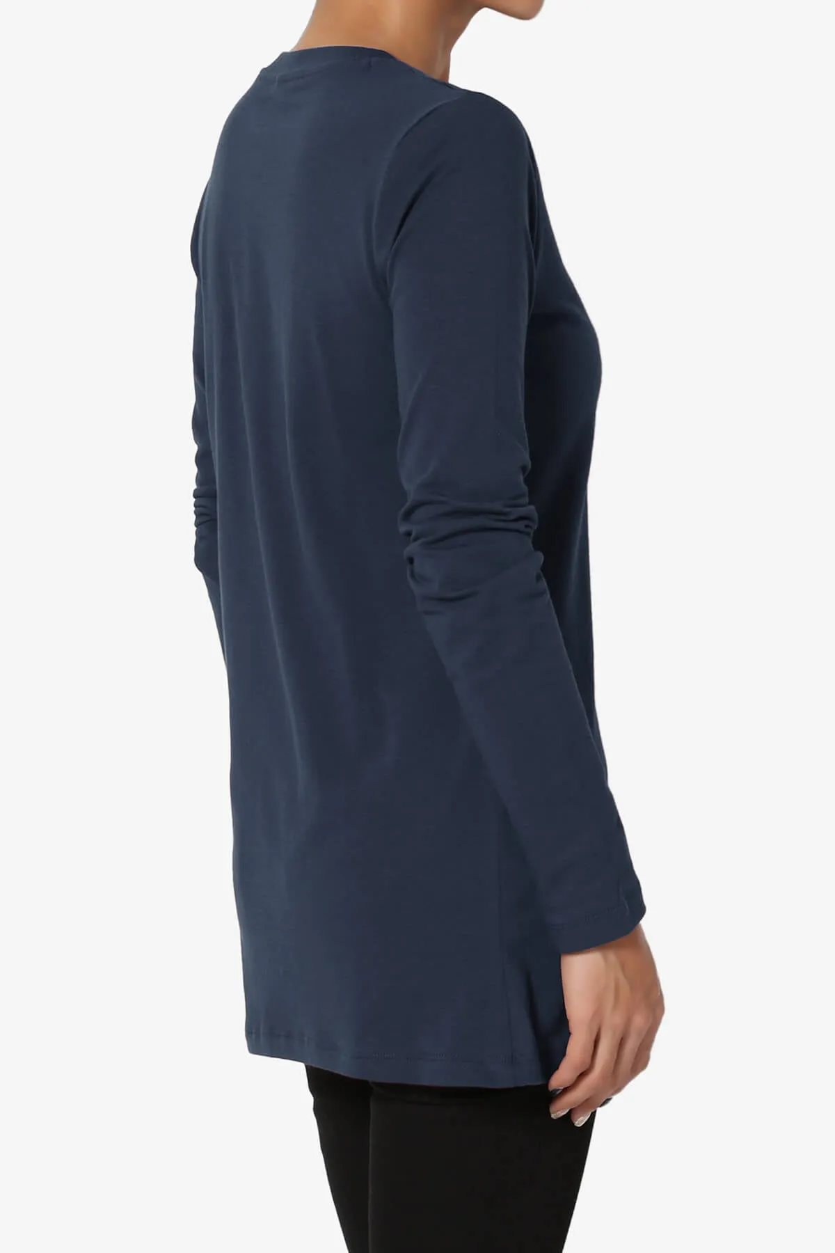 Lasso Cotton Crew Neck Long Sleeve T-Shirt