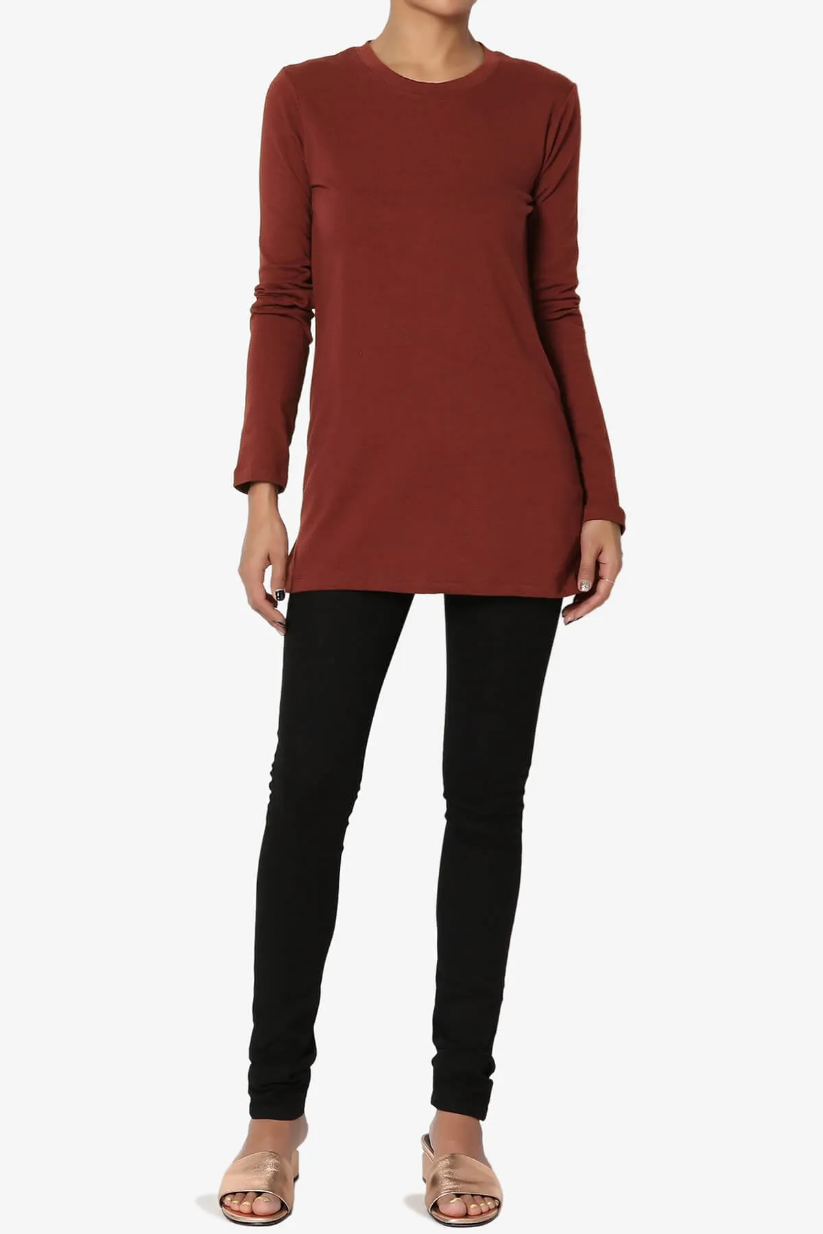 Lasso Cotton Crew Neck Long Sleeve T-Shirt