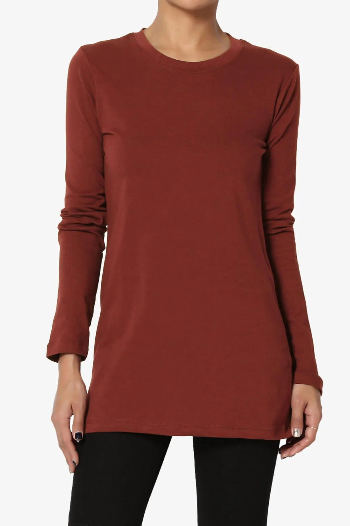 Lasso Cotton Crew Neck Long Sleeve T-Shirt