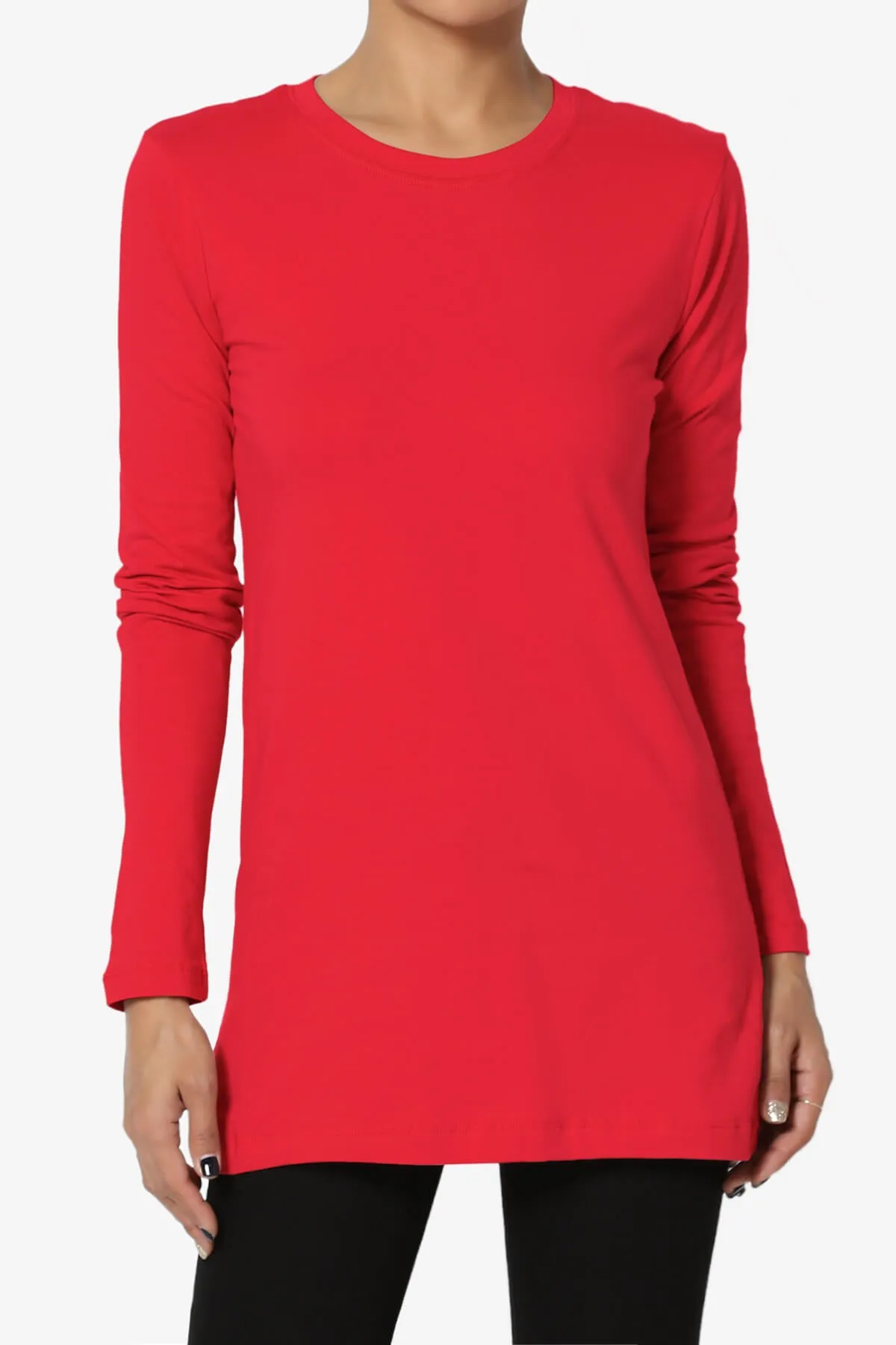 Lasso Cotton Crew Neck Long Sleeve T-Shirt