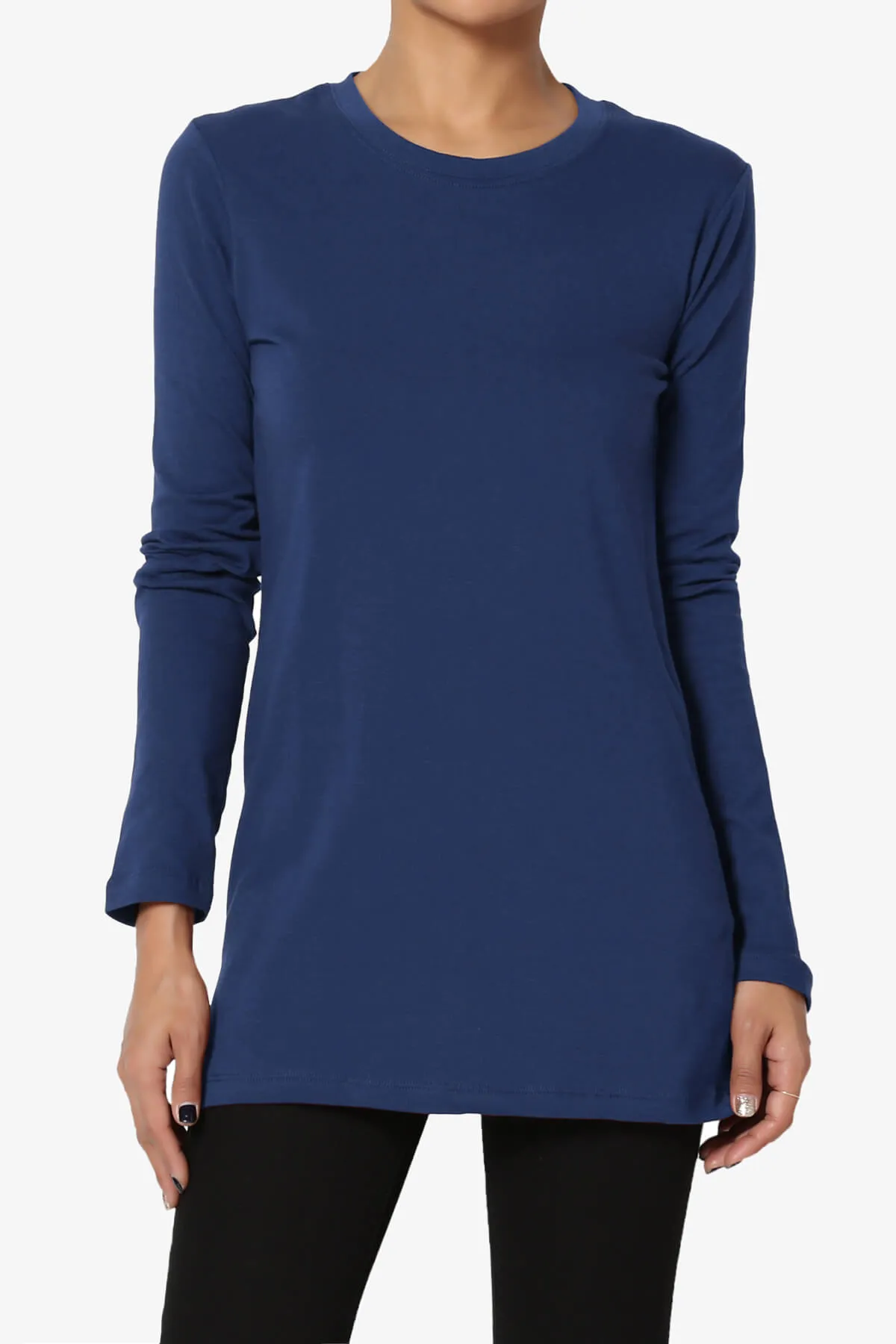 Lasso Cotton Crew Neck Long Sleeve T-Shirt