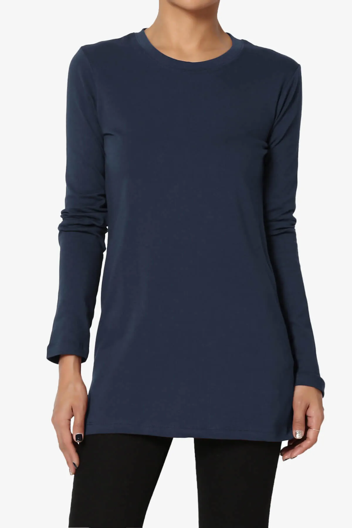 Lasso Cotton Crew Neck Long Sleeve T-Shirt