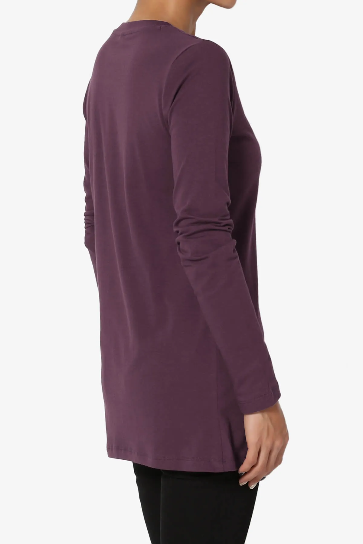 Lasso Cotton Crew Neck Long Sleeve T-Shirt