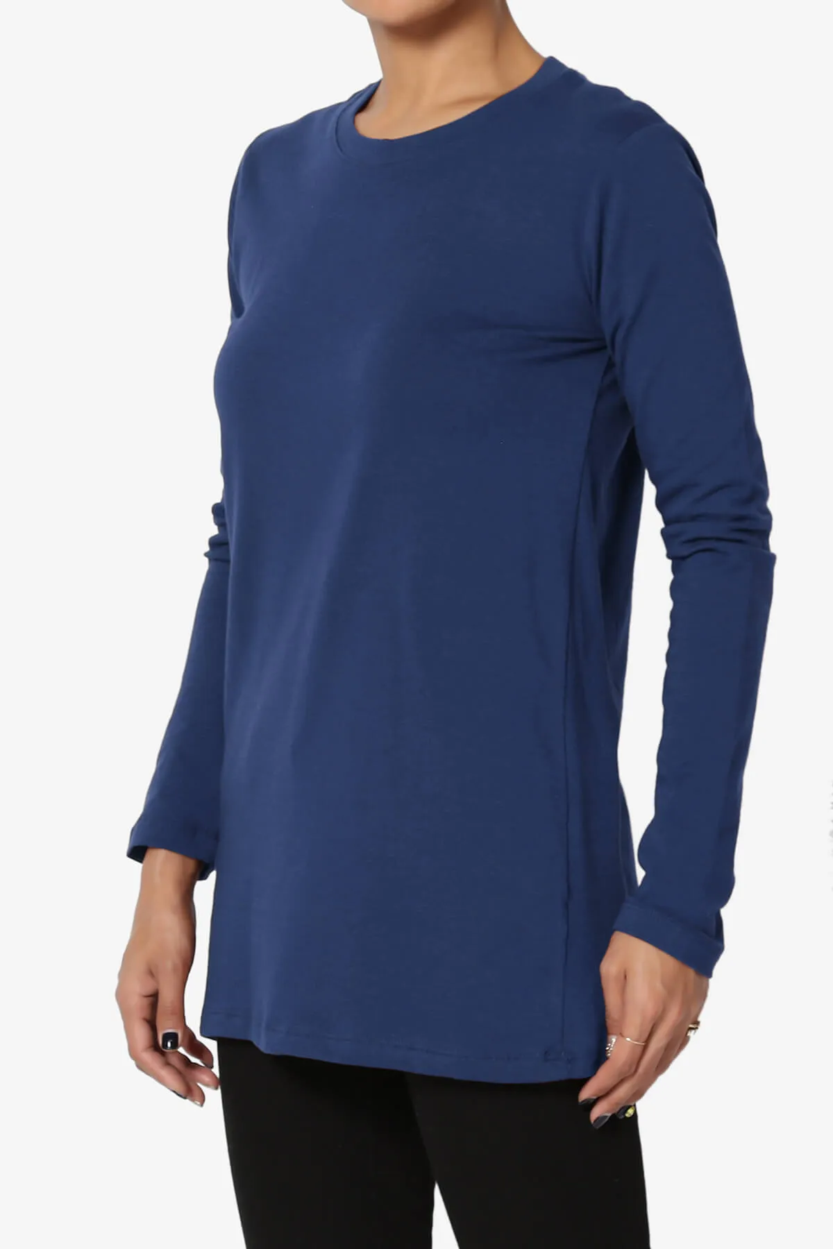 Lasso Cotton Crew Neck Long Sleeve T-Shirt