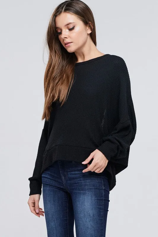 LEMON OPEN BACK TOP BLACK