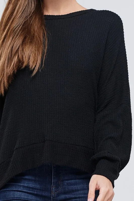 LEMON OPEN BACK TOP BLACK