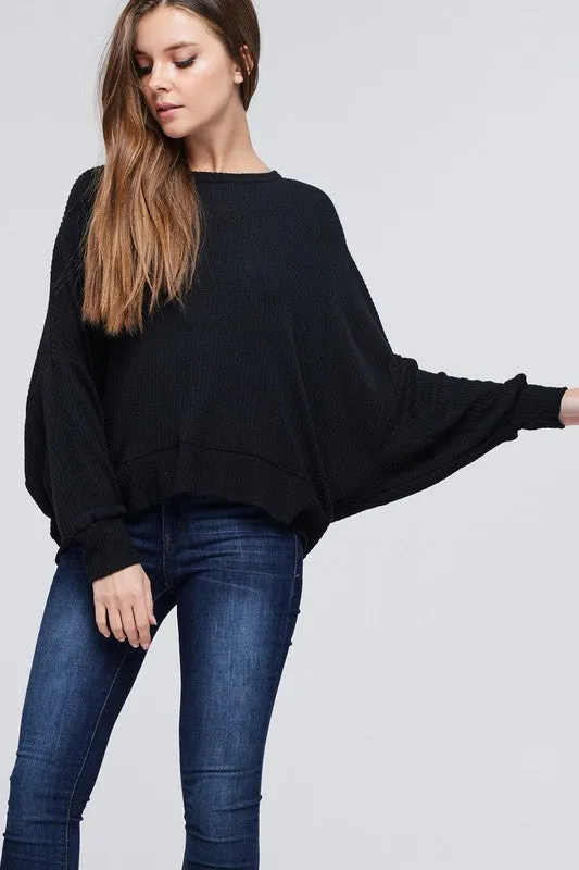 LEMON OPEN BACK TOP BLACK