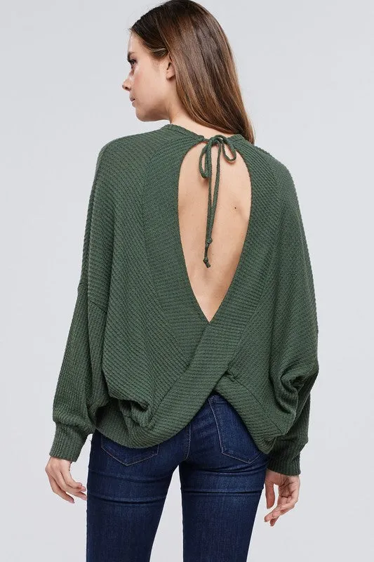 LEMON OPEN BACK TOP GREEN
