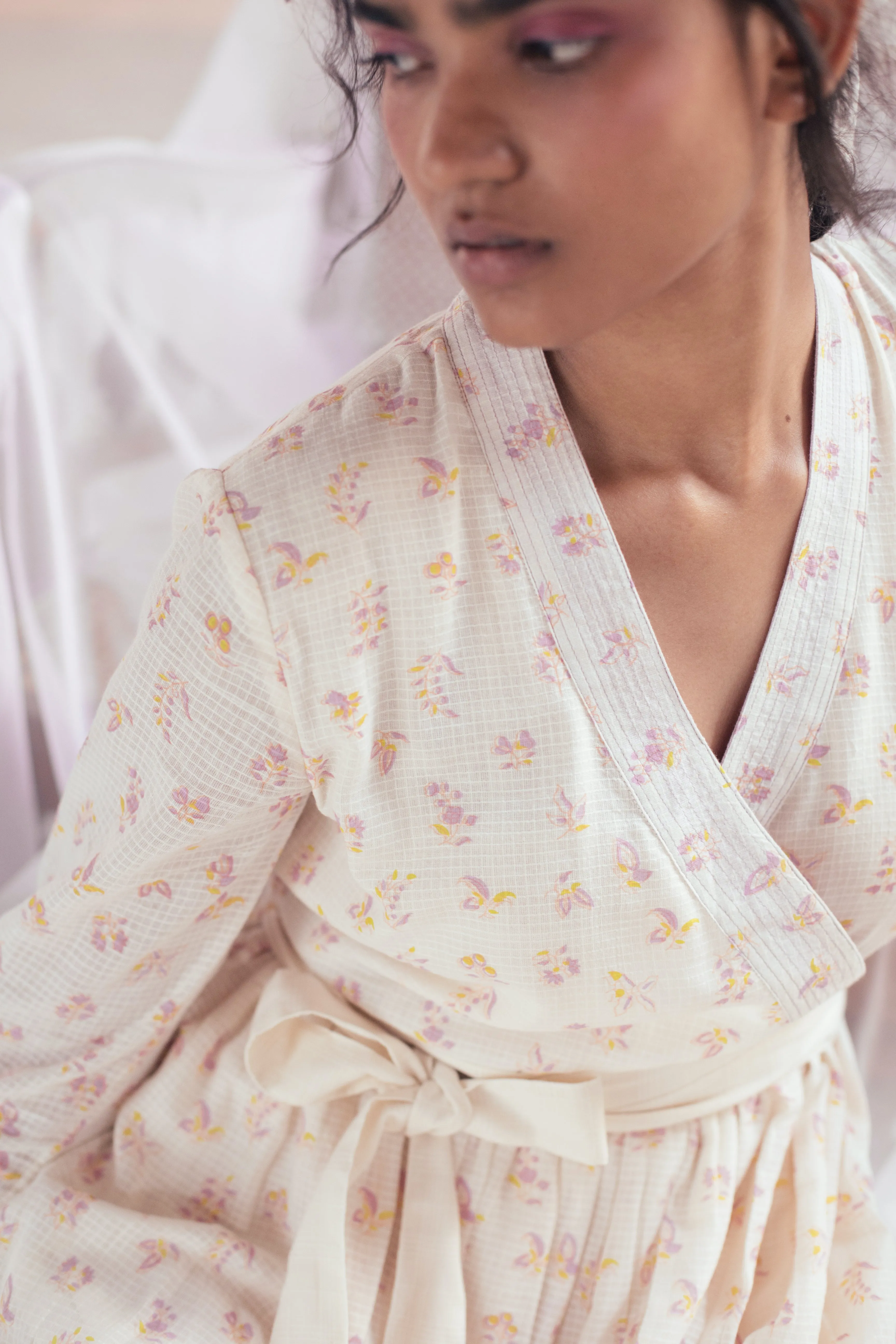 Lilac wrap dress
