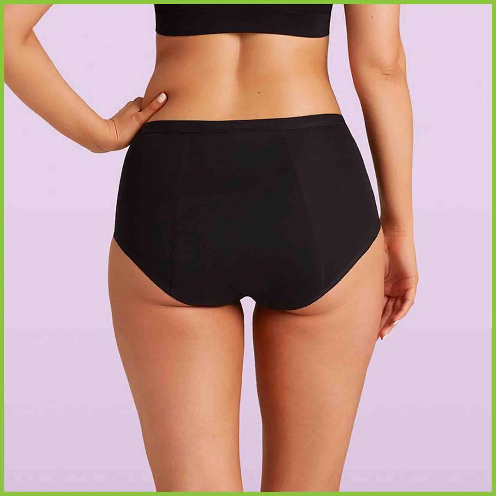 Love Luna Period Underwear - Full Brief (20ml) - Black