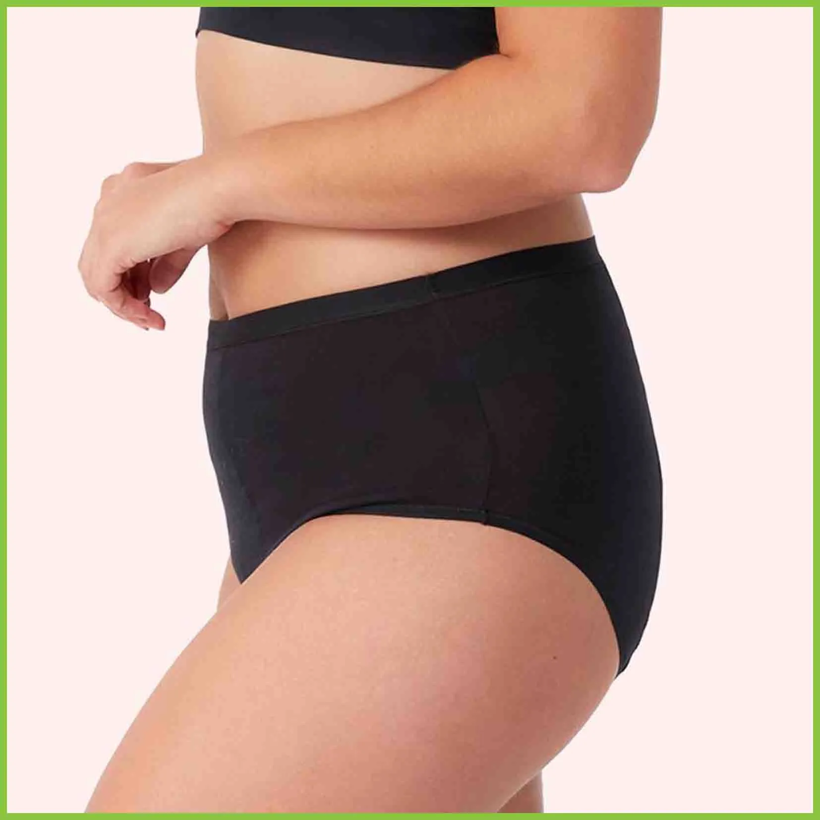 Love Luna Period Underwear - Full Brief (20ml) - Black