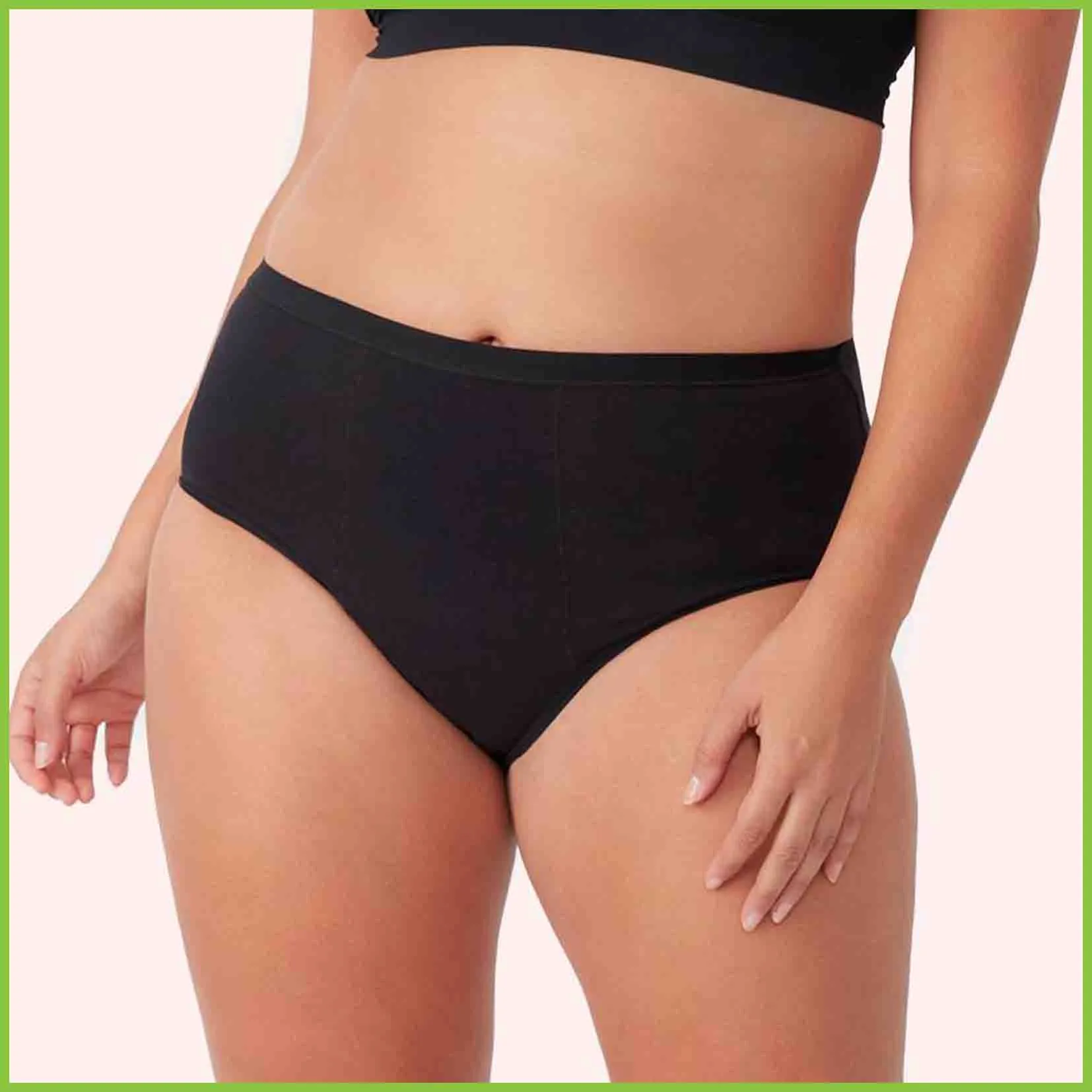 Love Luna Period Underwear - Full Brief (20ml) - Black