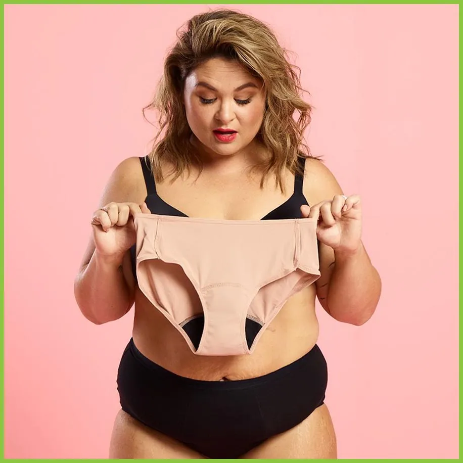 Love Luna Period Underwear - Midi Brief (15ml) - Beige