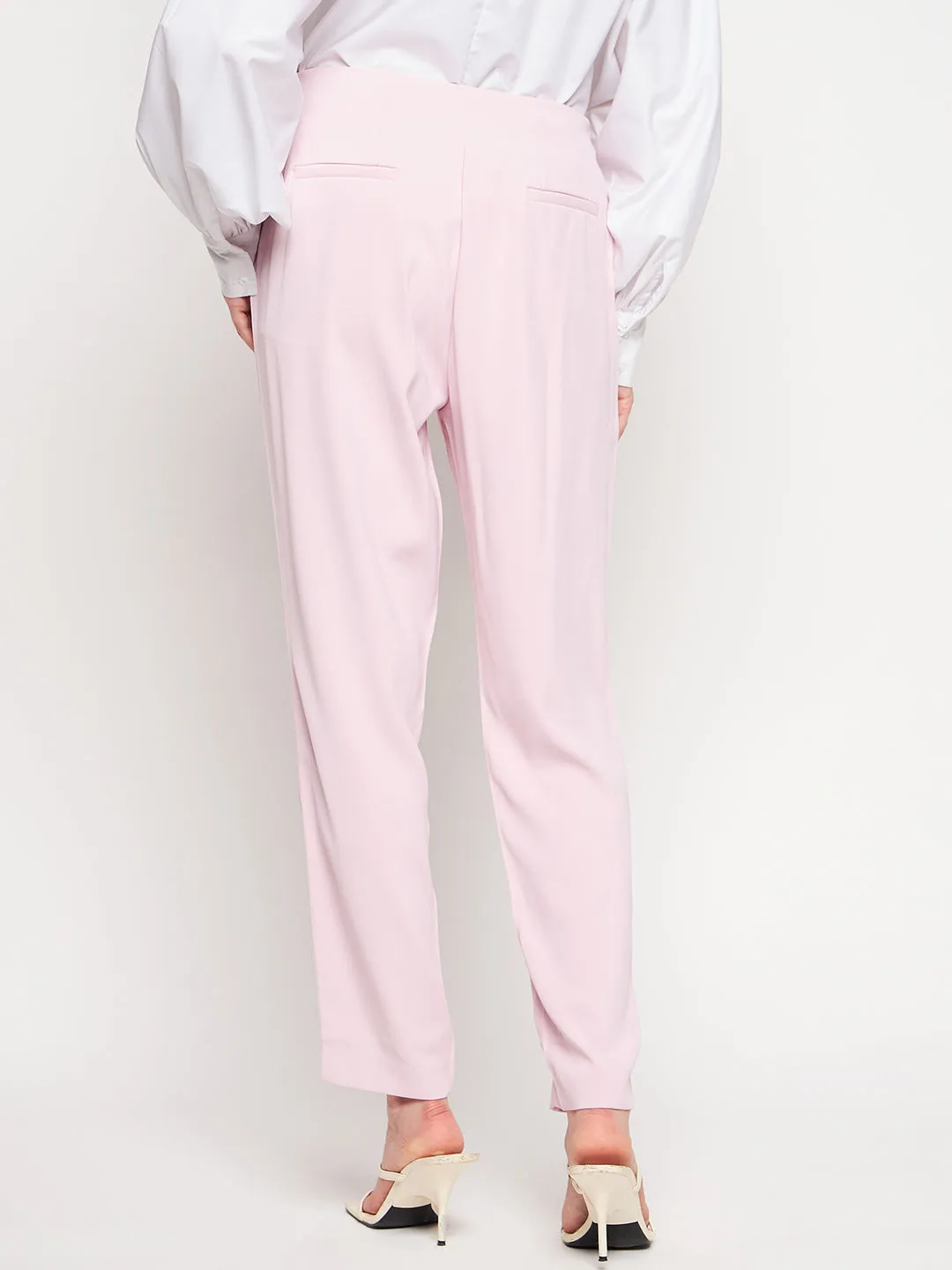 Madame Pink Tapered Trousers
