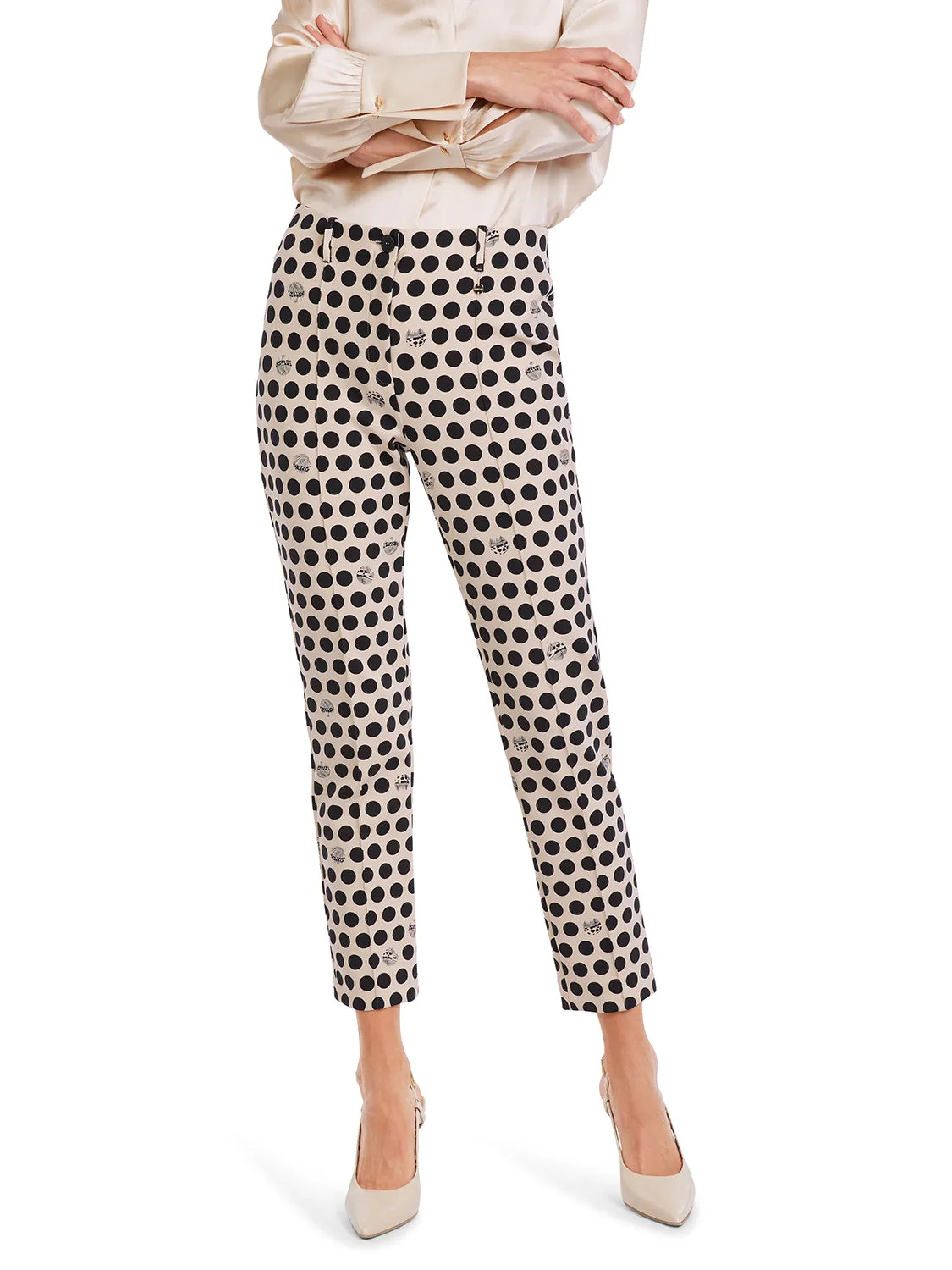 MarcCain Circles Print Stretch Pants VC 81.11 J39