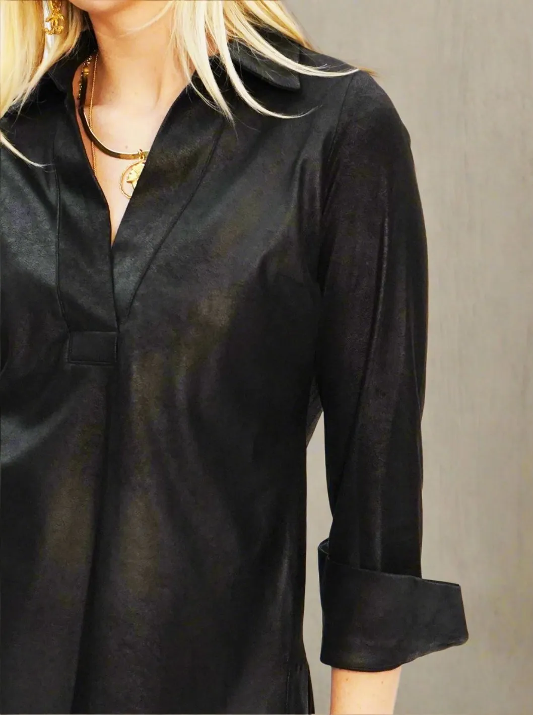 Matte Vegan Suede Tunic - The Mulberry