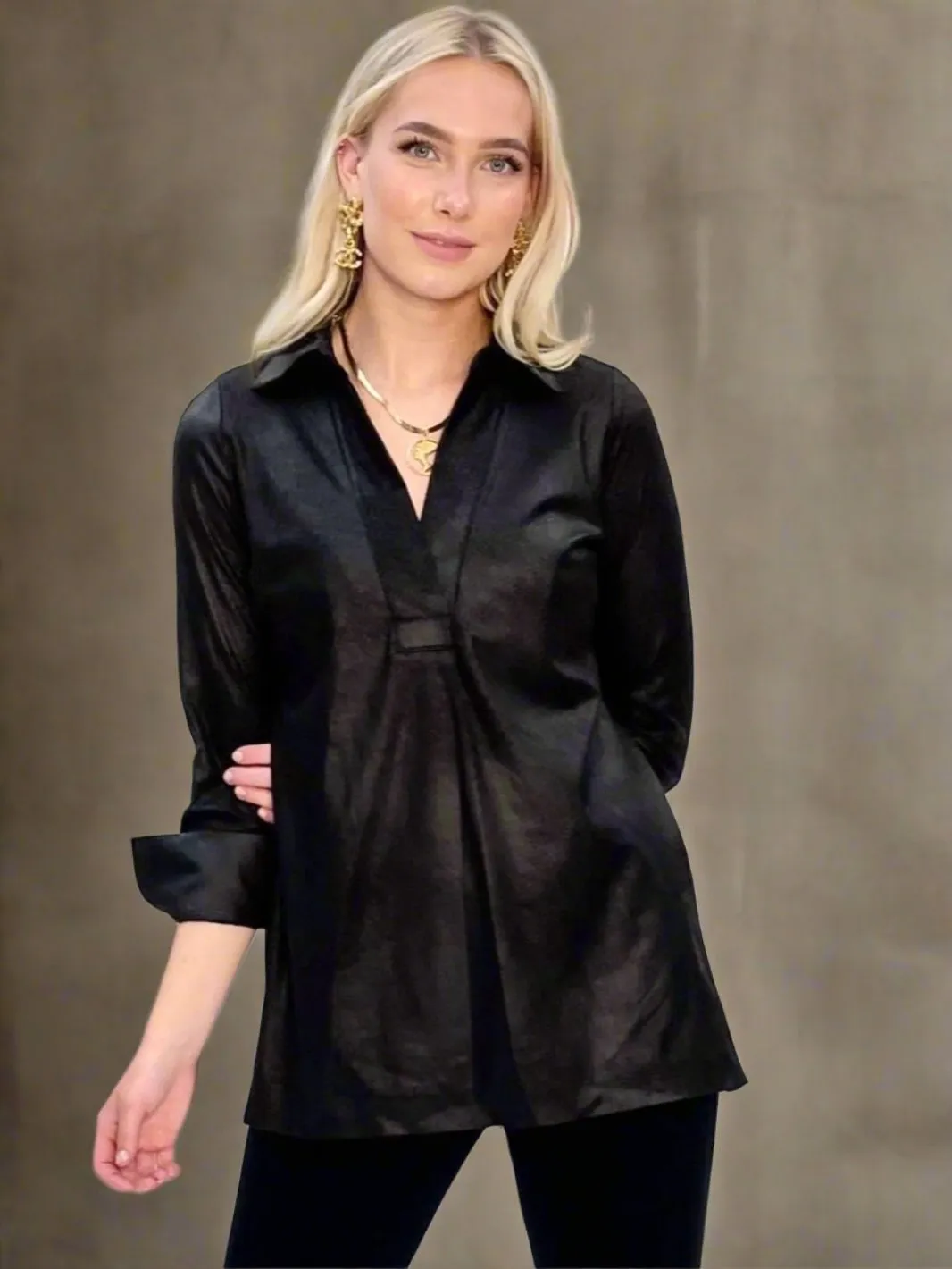Matte Vegan Suede Tunic - The Mulberry