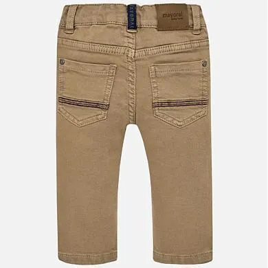 Mayoral Elastane Twill Trousers Wood