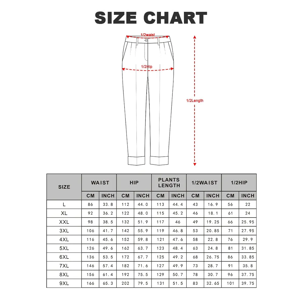 Men's Christmas High Waist Drawstring Loose Wide Leg Trousers