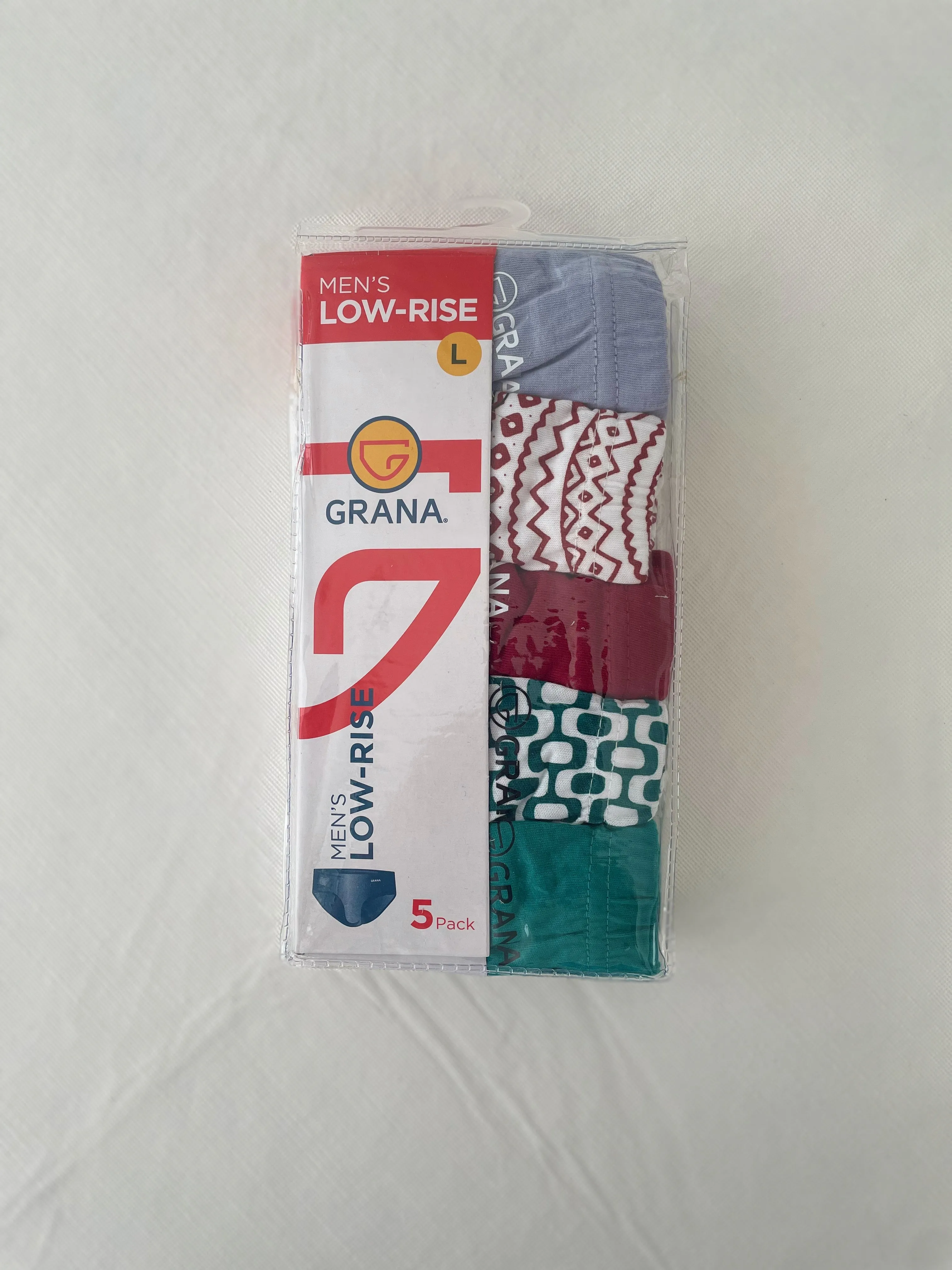 Men's GRANA Low Rise Cotton Briefs 5 pack Assorted