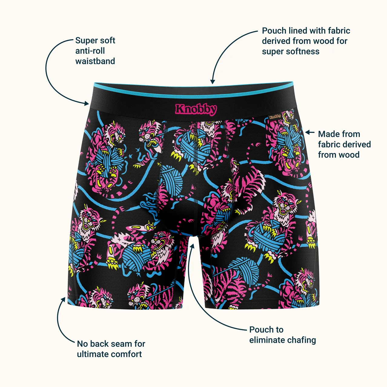 Men's Trunk - Naturals / Feline Frisky