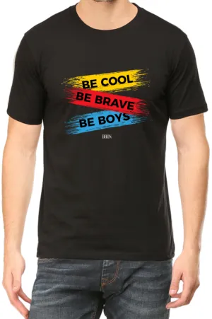 Men's Tshirt - DRON BE COOL - ABA57 Black