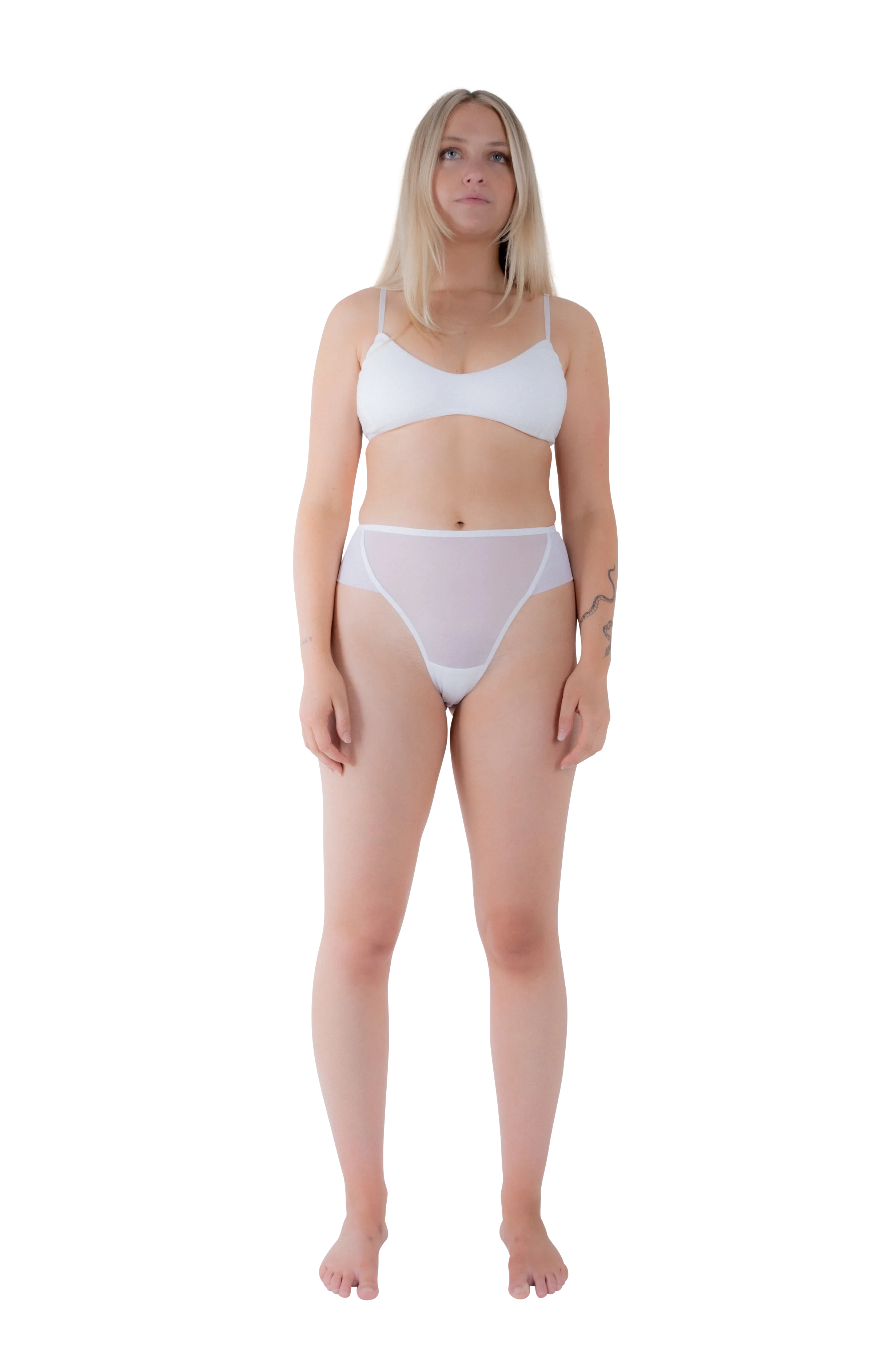 Mesh High G Brief - White (PO)
