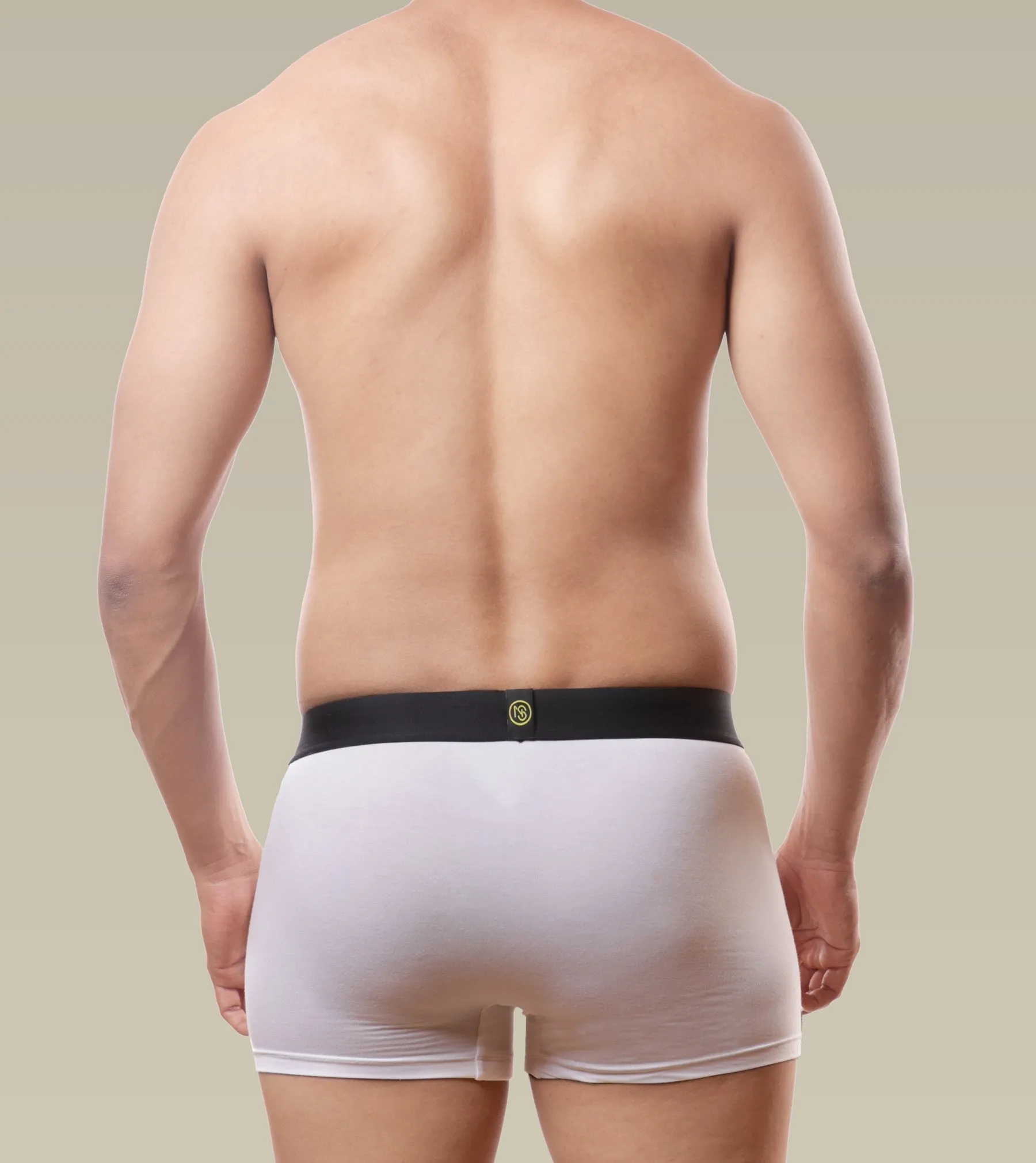 Micro Modal Antibacterial Trunks- Pack of 2 (Midnight Black and Creamy White)