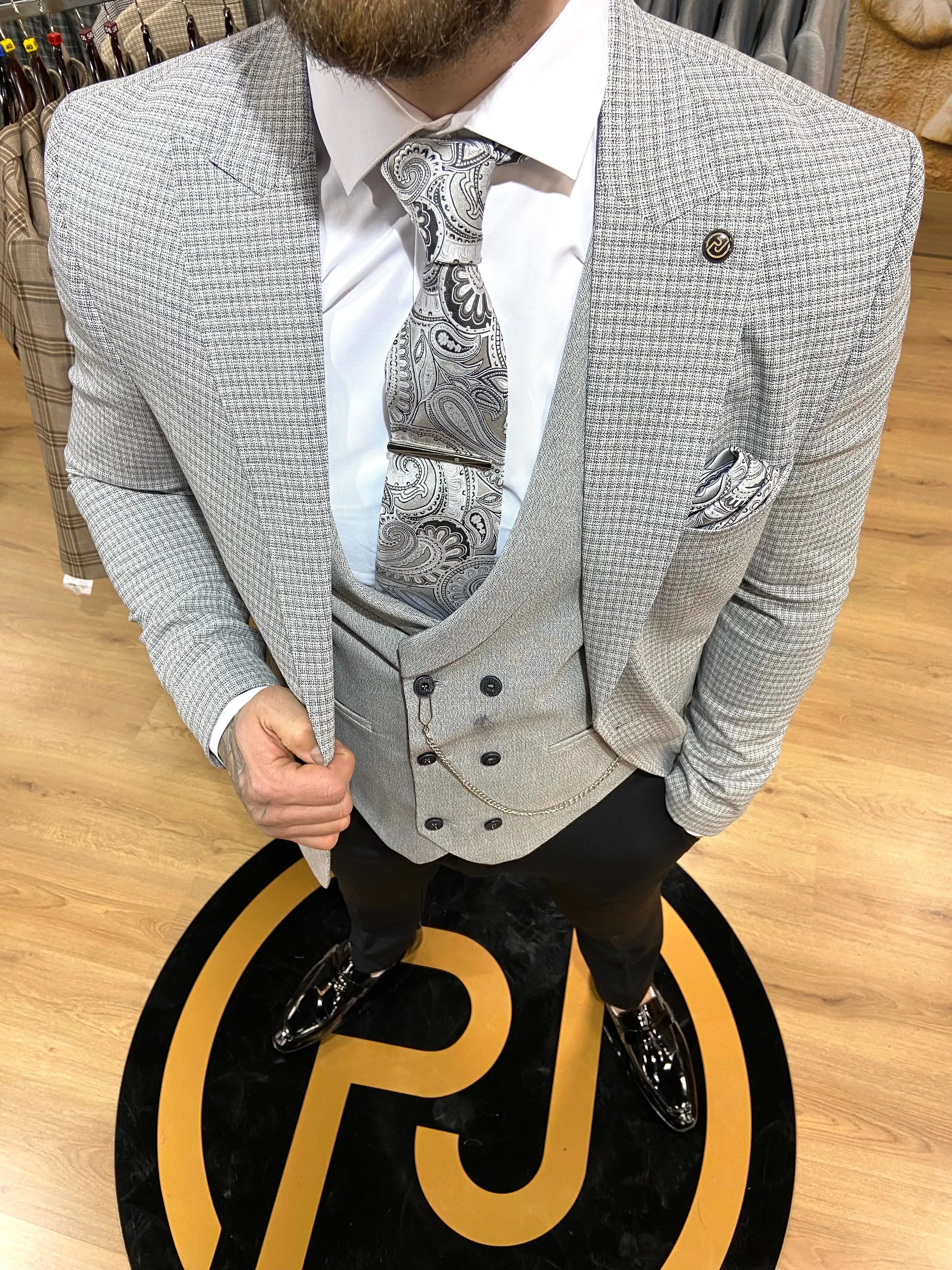 Milo - Steel Grey 3 Piece Suit