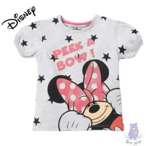 Minnie Mouse Print Crew-Neck T-shirt