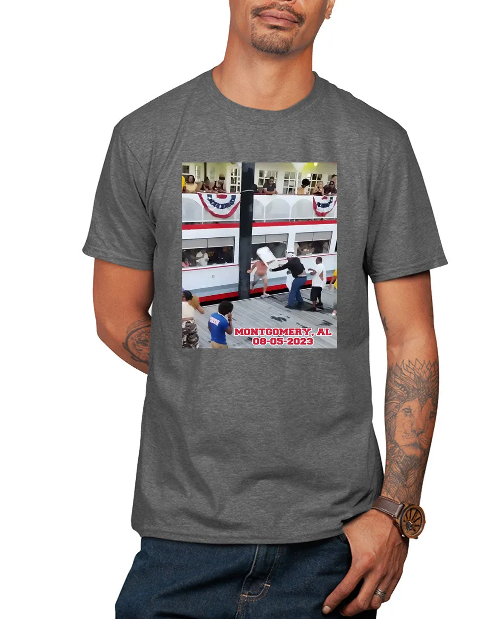 Montgomery Alabama Boat Fight T-Shirt Alabama Brawl Funny T-shirt