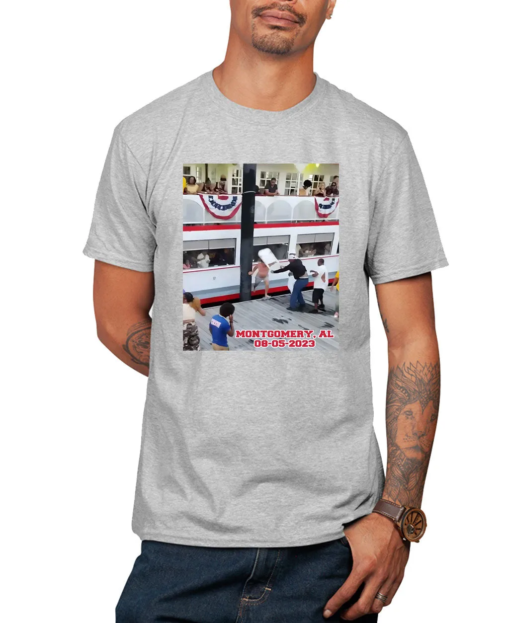 Montgomery Alabama Boat Fight T-Shirt Alabama Brawl Funny T-shirt