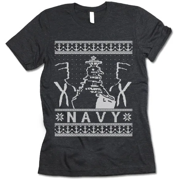 Navy Christmas T-Shirt