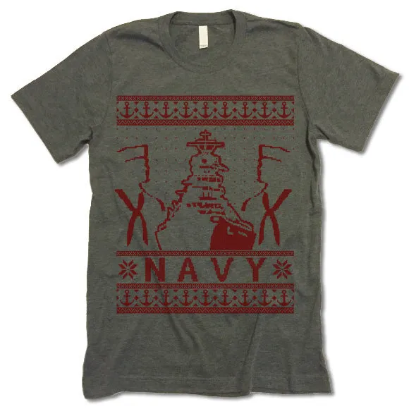 Navy Christmas T-Shirt
