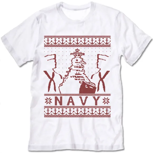 Navy Christmas T-Shirt