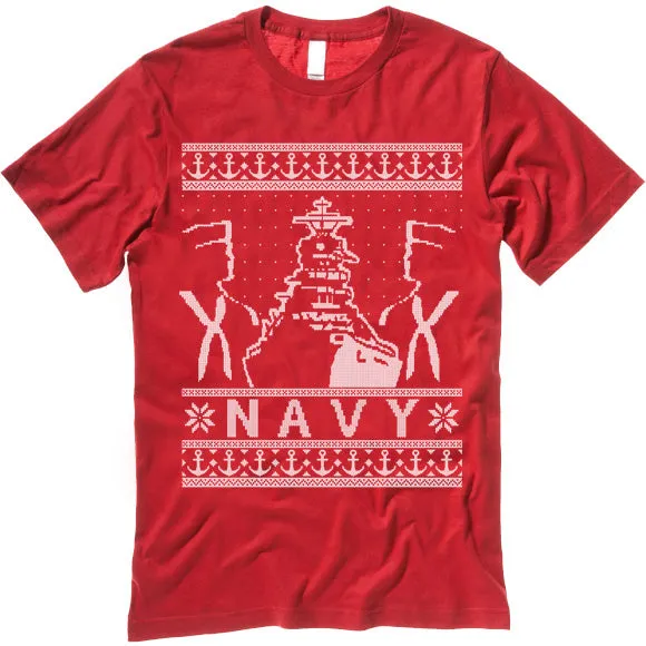 Navy Christmas T-Shirt
