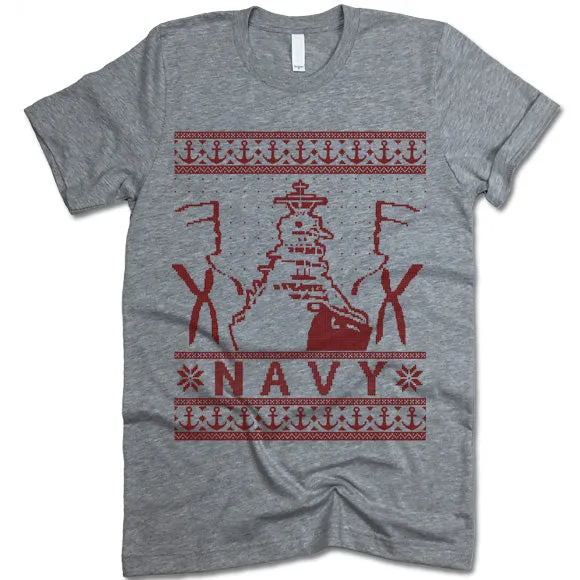 Navy Christmas T-Shirt