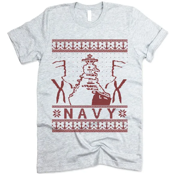 Navy Christmas T-Shirt