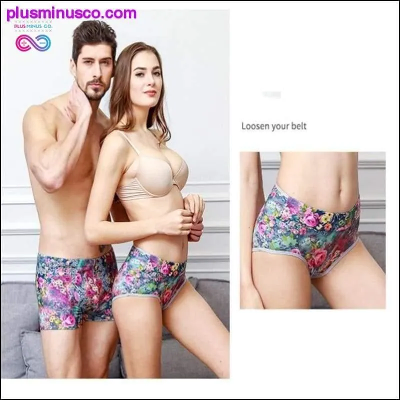 New Couple Underwears Printing Underpants Sexy Women Shorts