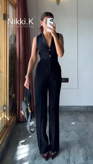 Nikki.K Wide Leg Trousers- Ultimate Black