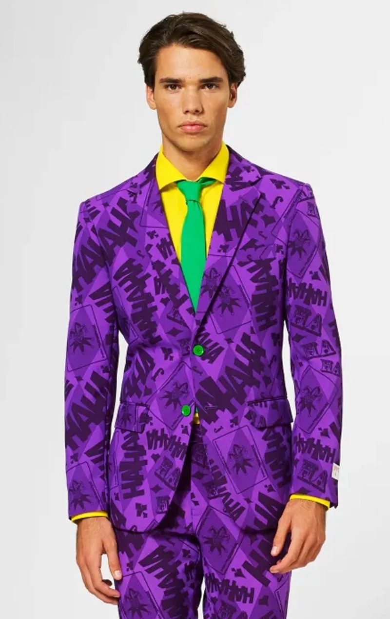OppoSuits Mens The Joker Purple Suit