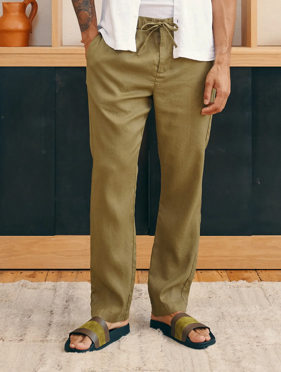 OSCAR LINEN TROUSERS