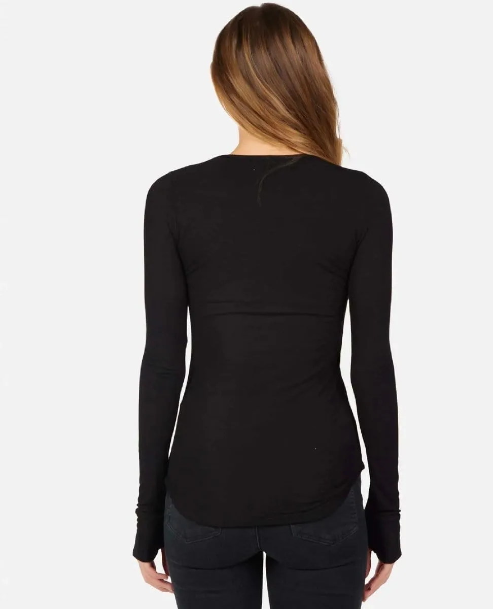 Oslo Mesh Long Sleeve Black