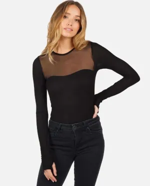 Oslo Mesh Long Sleeve Black
