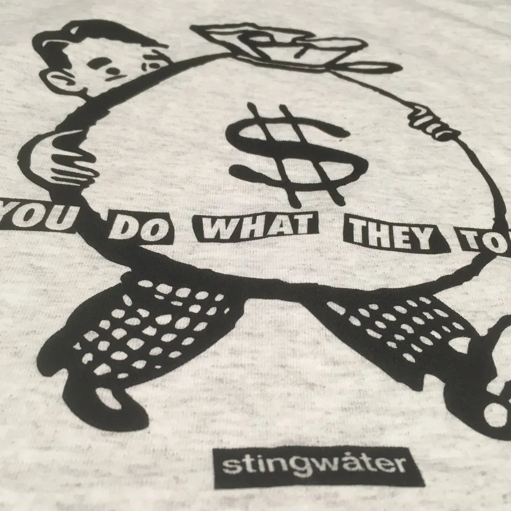 PAID 2 SK8 T Shirt Light Grey