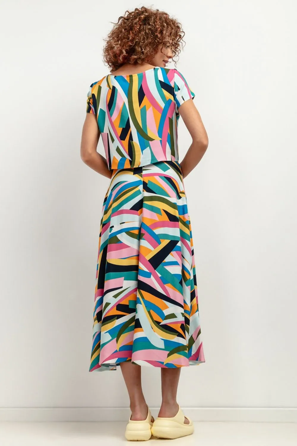 Patterned Luxe Viscose Blouse